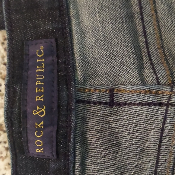 Rock & Republic Denim Blue Jeans Sz 8 - Picture 4 of 5